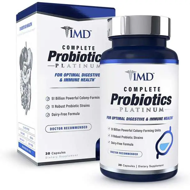 1MD Complete Probiotics Platinum Supplement with 51 ...