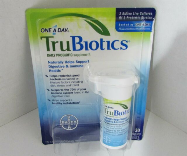 2x TruBiotics Probiotic One a Day 30 Capsules EA for sale online
