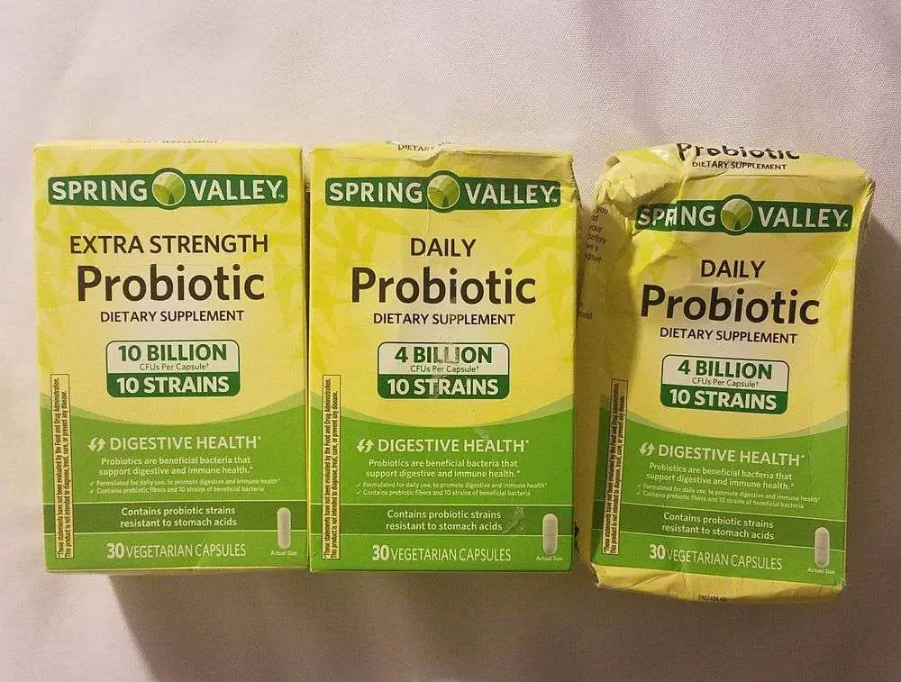 3 Spring Valley Daily Probiotic Dietary Supplement ...
