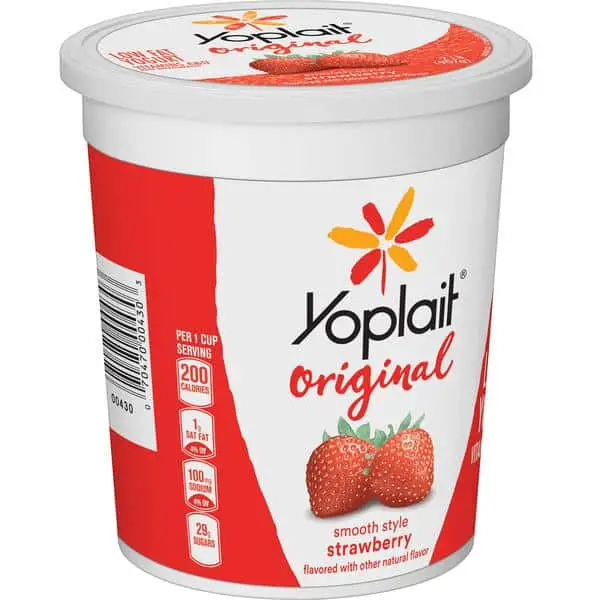 32 Yoplait Yogurt Nutrition Label