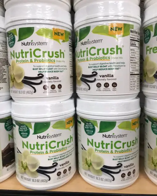 4 CANS Nutrisystem NutriCrush Protien &  Probiotics Shake Mix VANILLA ...