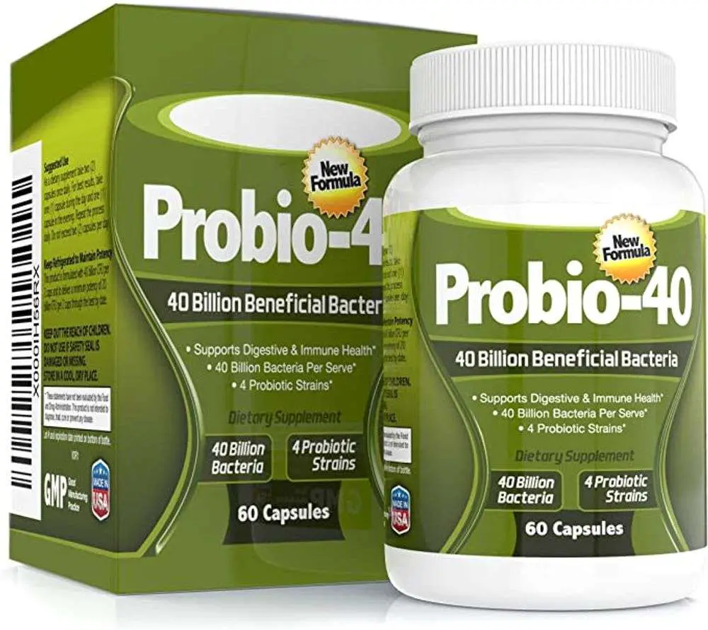 40 Billion Probiotic Supplement for Men &  Women