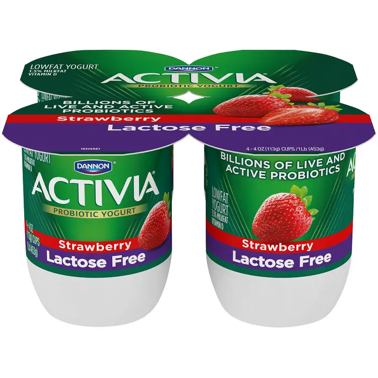 Activia® Strawberry Probiotic Lactose Free Blended Yogurt Reviews 2020