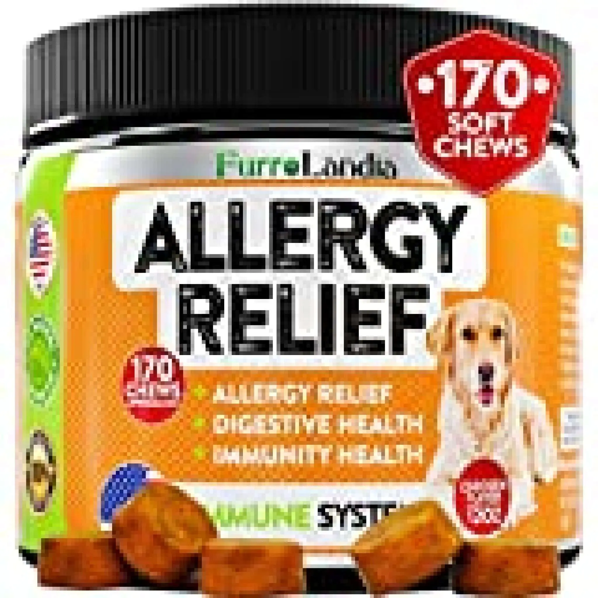 Allergy Relief Immunity Supplement for Dogs  Itch Relief ...