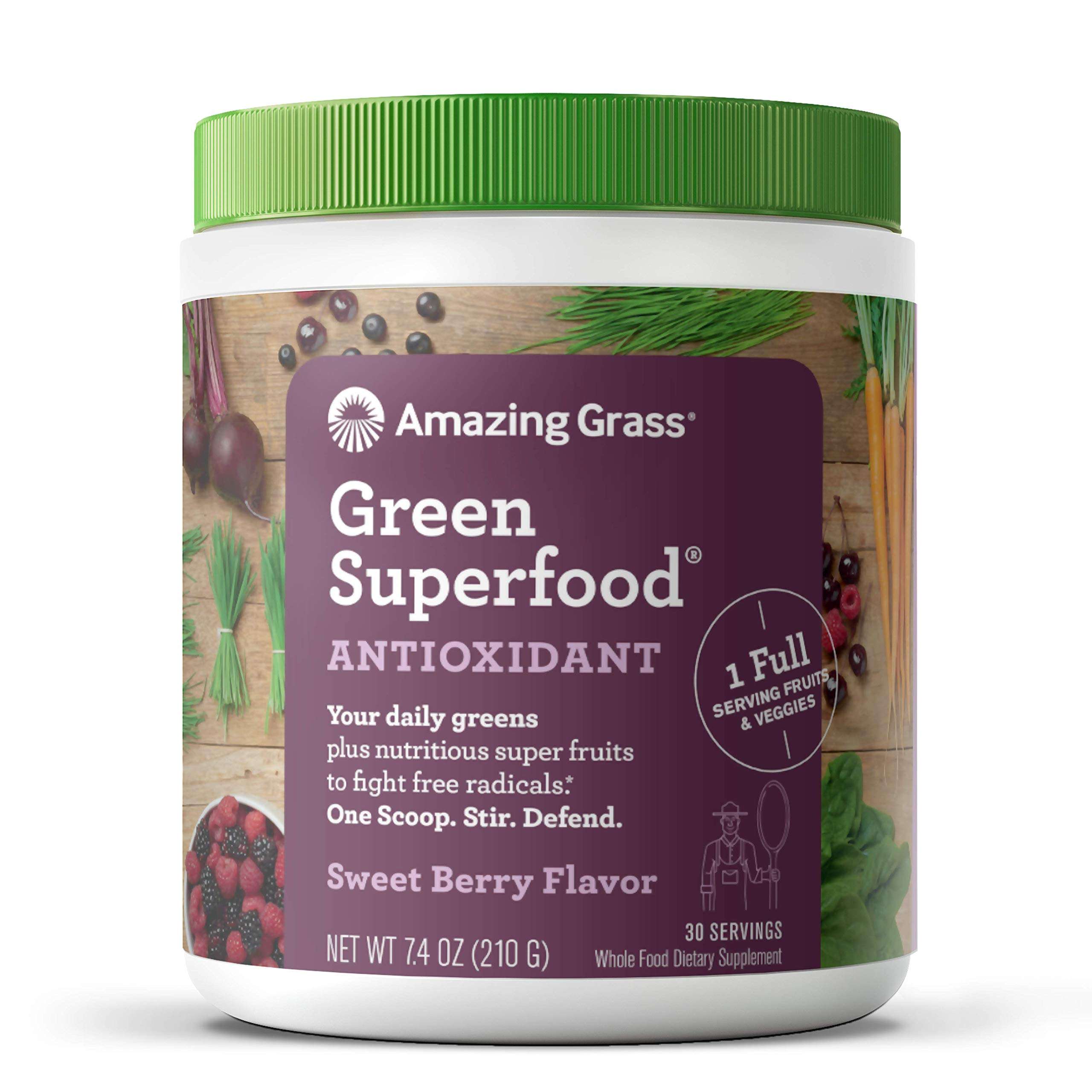 Amazing Grass Green Superfood Antioxidant: Super Greens Powder with ...