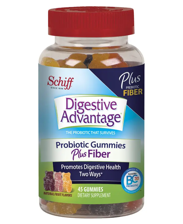 Amazon.com: Digestive Advantage Probiotics Plus Fiber, Gummies, 45 ...
