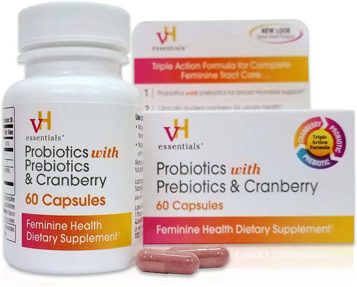 Amazon.com: vH essentials Probiotics with Prebiotics and Cranberry ...