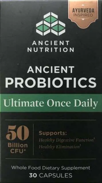 Ancient Nutrition Probiotics Ultimate Once Daily 50 Billion CFU 30 ...
