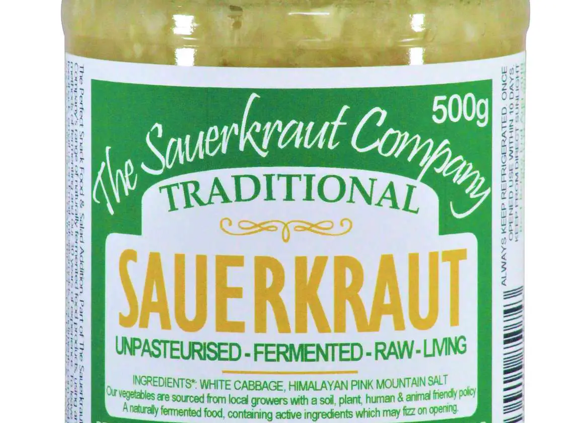 Award Winning Barrel Aged Traditional Sauerkraut (1x500g) Unpasteurised ...
