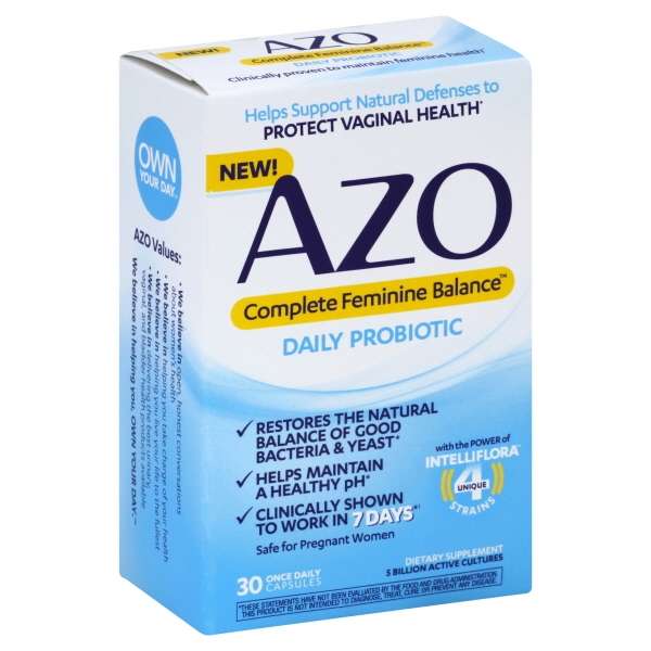 AZO Complete Feminine Balance, Daily Probiotic for Women, Supports ...