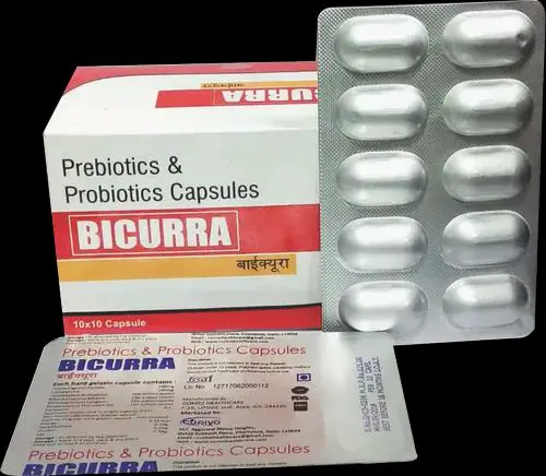 Bicurra Prebiotics &  Probiotics Capsule, For Clinical, Curivo Health ...