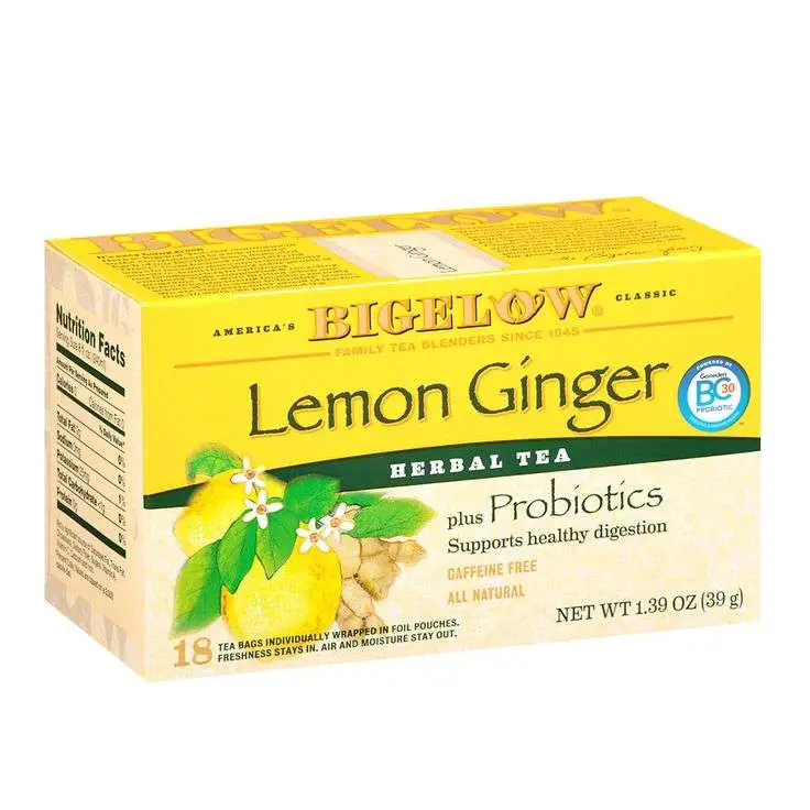 Bigelow Herb Tea plus Probiotics Lemon Ginger