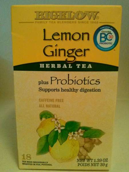 Bigelow Lemon Ginger Herbal Tea With Probiotics review