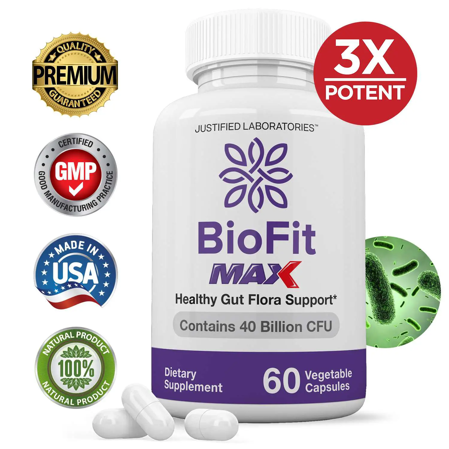 Biofit Fit Max 40 Billion CFU Weight Loss Probiotic Bio Fit Supplement ...