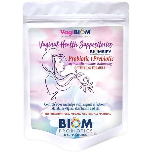 Biom Probiotics Vaginal Probiotic Suppository Natural,Vegan, Prevents ...