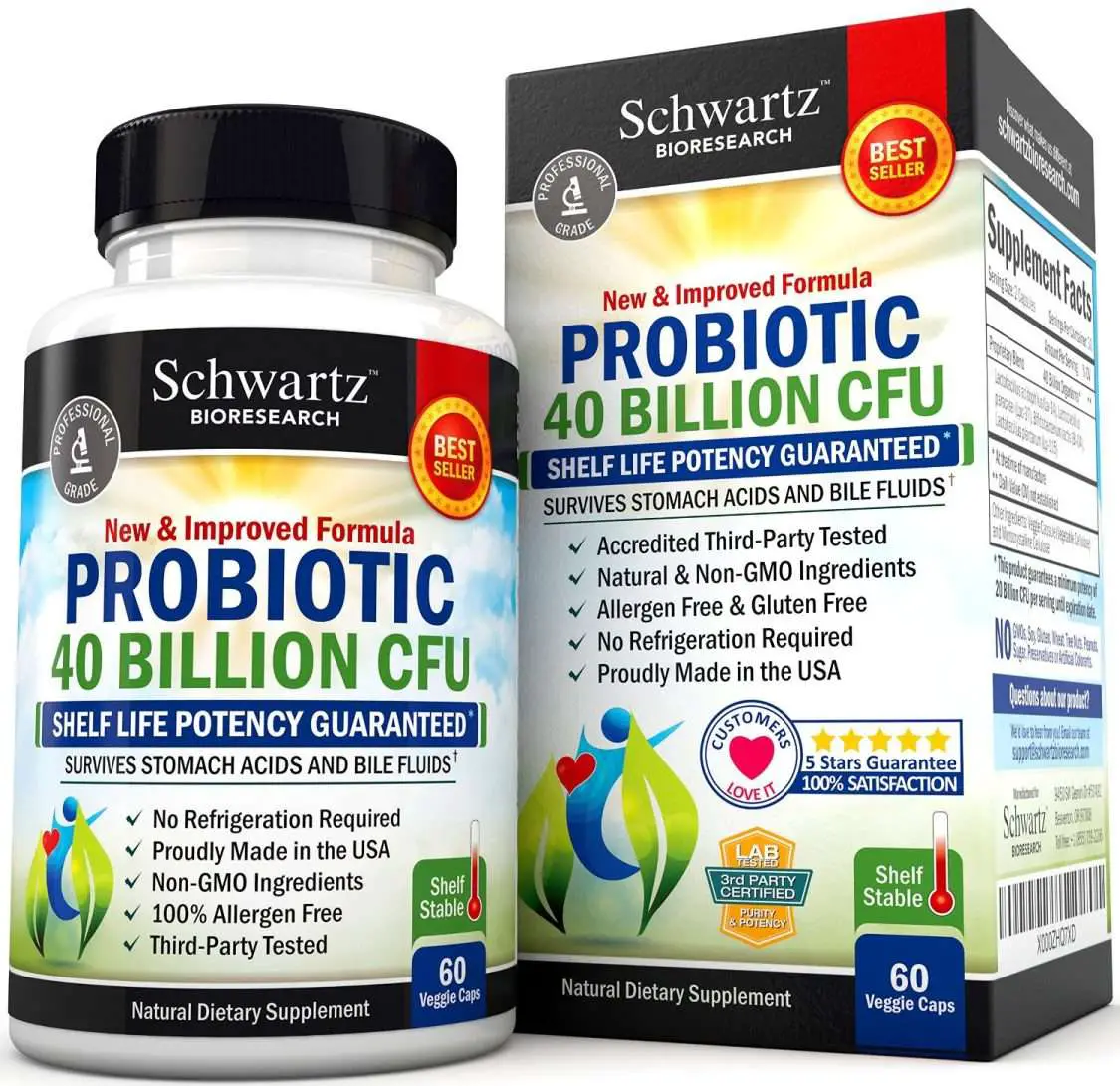 Bioschwartz Probiotic Review: Probiotic 40 billion CFU ...