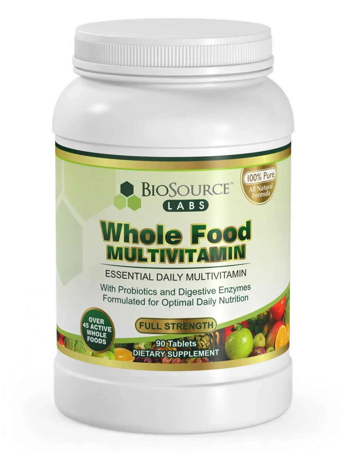 BioSource Labs Whole Food Multivitamin with Probiotics ...