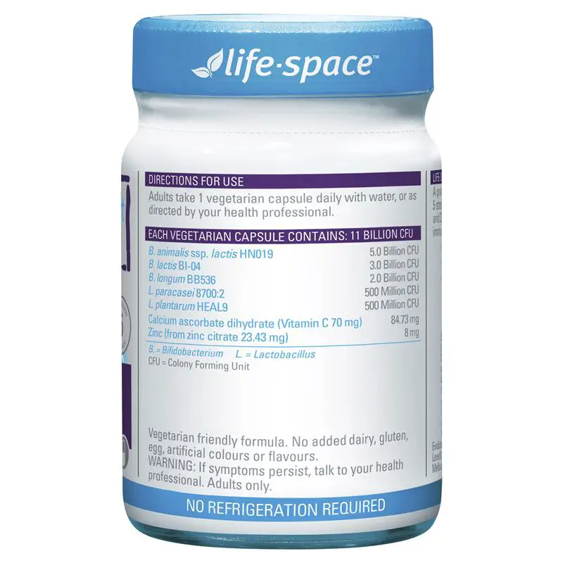 Buy Life Space Immune Support Probiotic 60 Capsules Online at Chemist ...