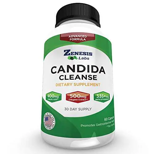 Candida Cleanse Detox Caprylic Acid Supplement â 60 Capsules â For ...