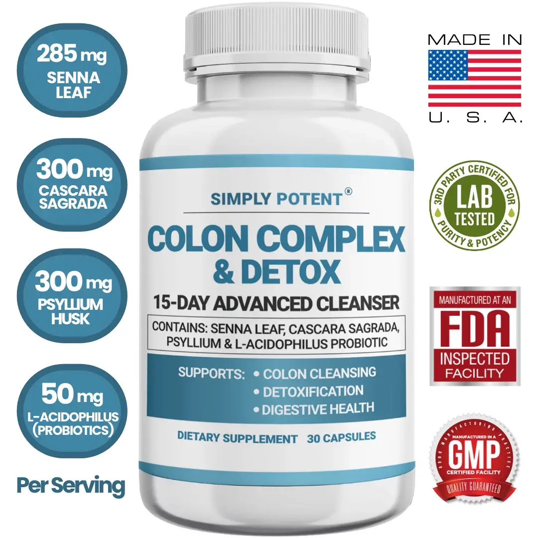 Colon Cleanse Detox Capsules for Colon Health, 15 Day ...