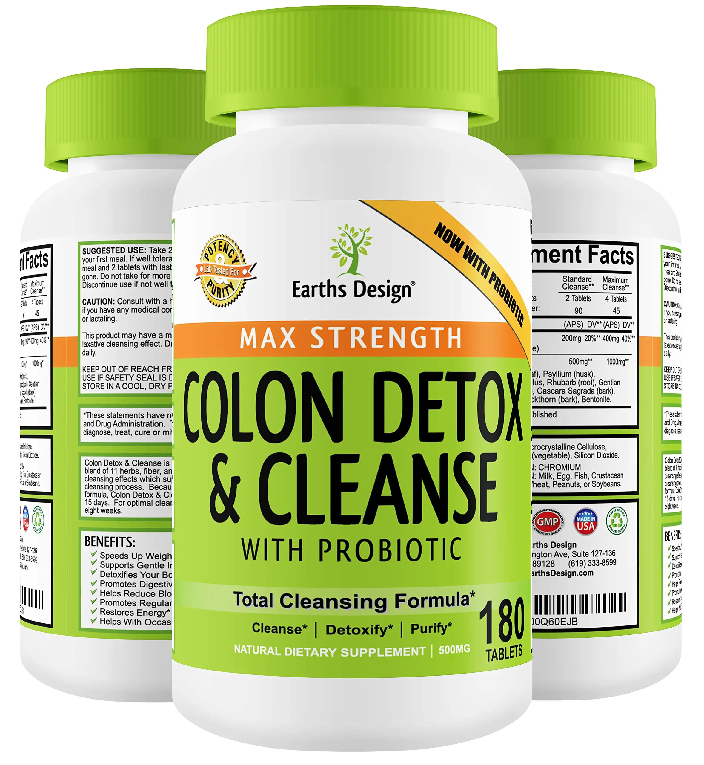 Colon Detox &  Cleanse, Probiotic for Optimum Weight Loss, 14 Day ...