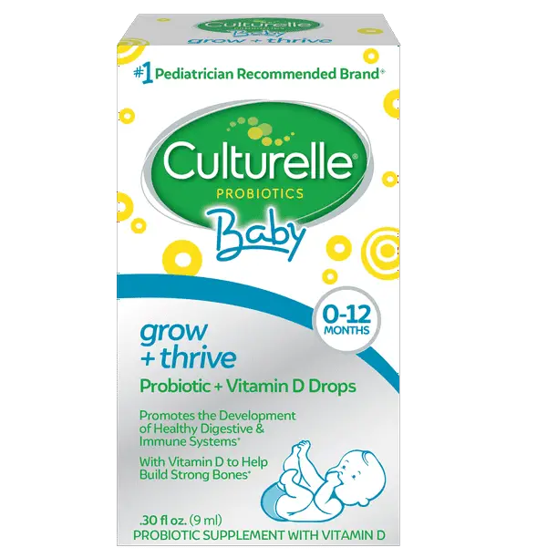 Culturelle Baby Grow + Thrive Probiotic &  Vitamin D Drops, 0
