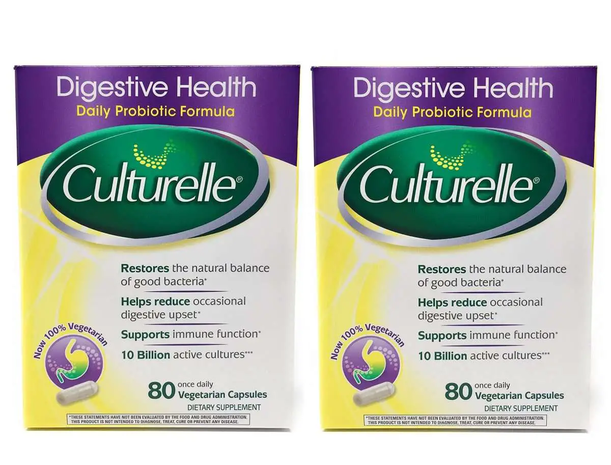 Culturelle Daily Probiotic Formula Digestive Health Supplement, 80 ...