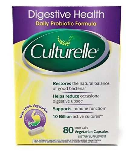 Culturelle Digestive Health Probiotic Best Offer, 80 Capsules each ...