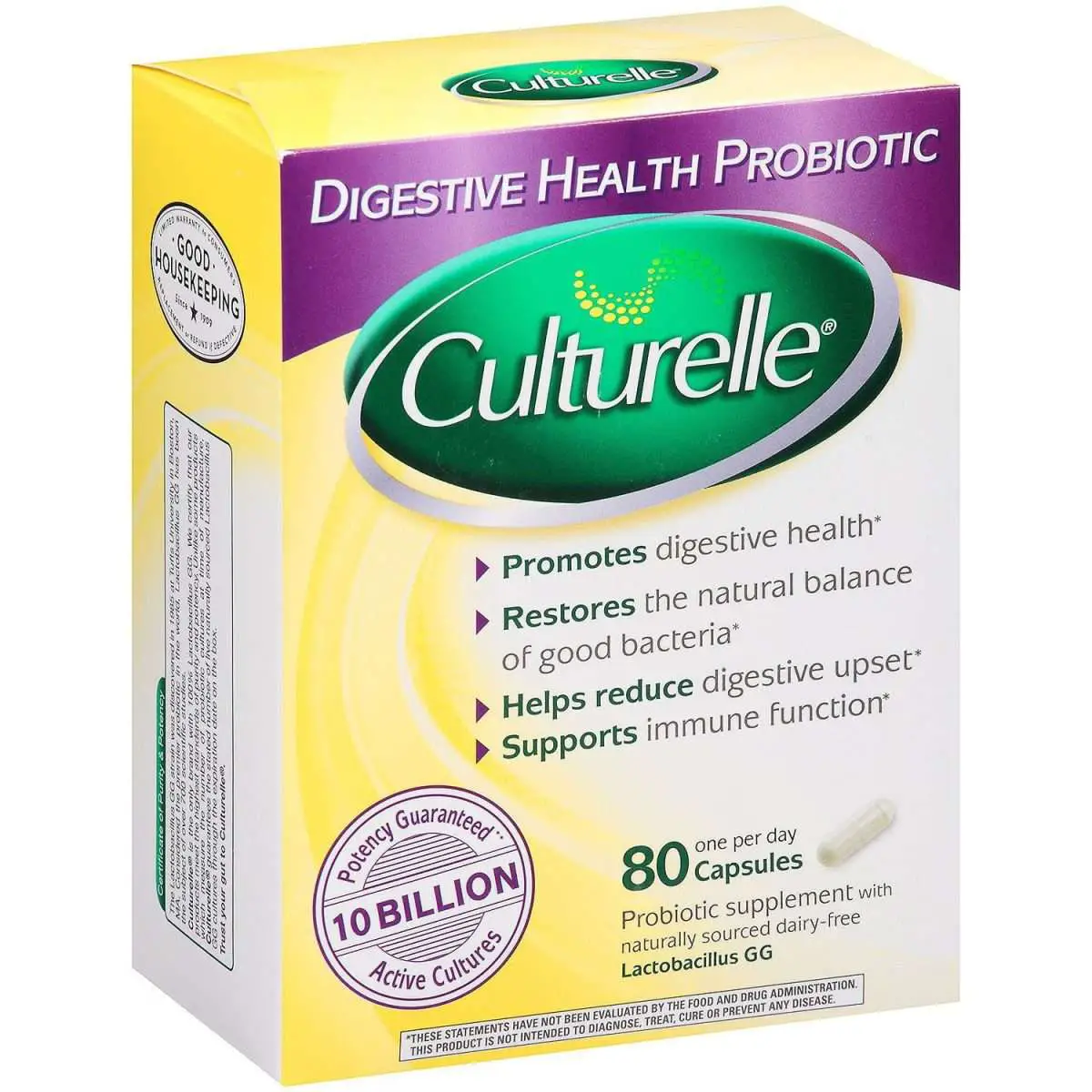 Culturelle? Digestive Health Probiotic Capsules, 80 Ct