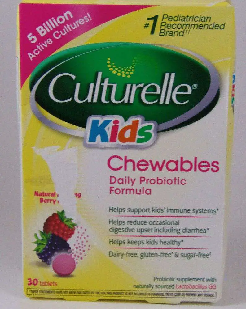 Culturelle kids chewables Probiotic Formula Dairy