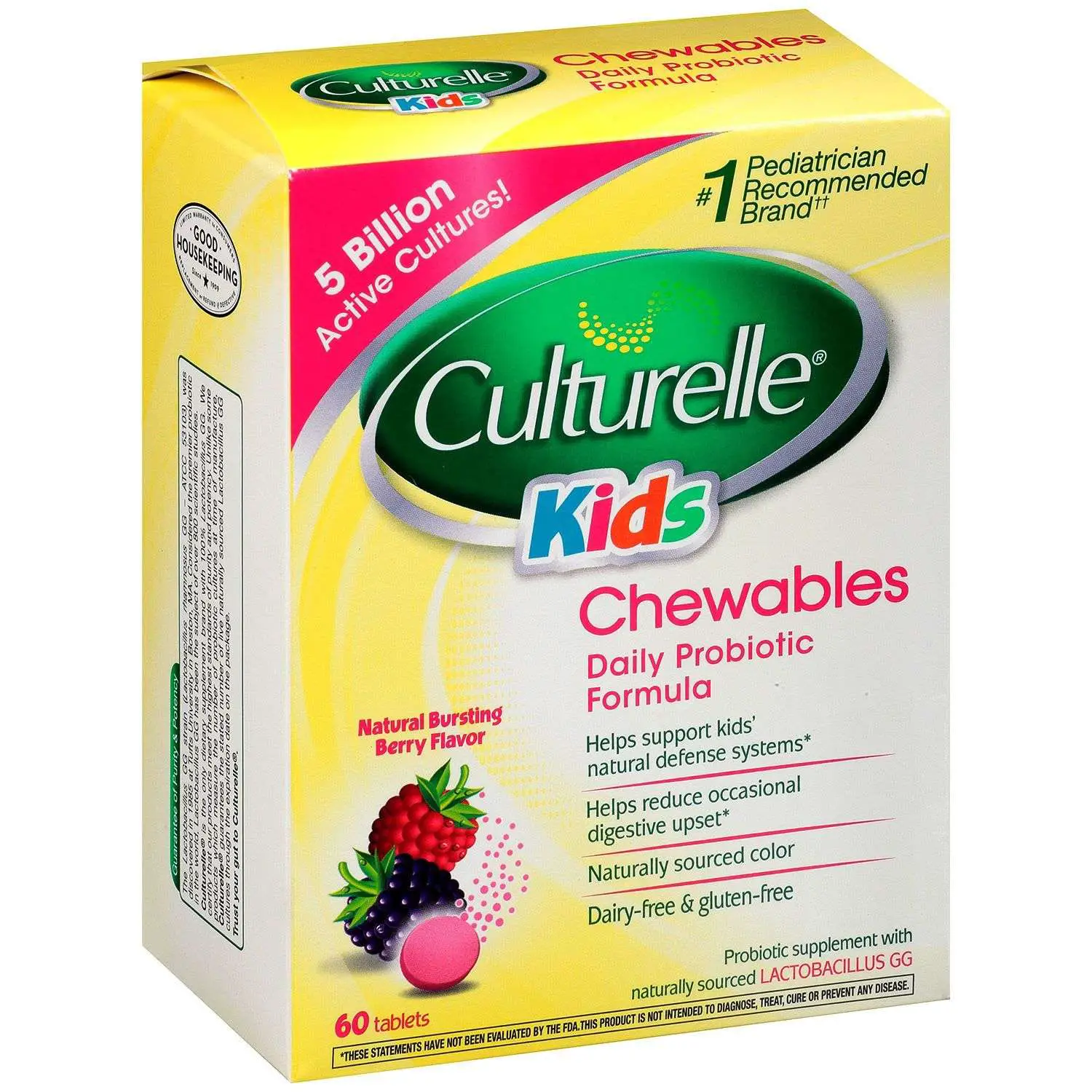 Culturelle Kids Chewables Probiotics (60 tablets)