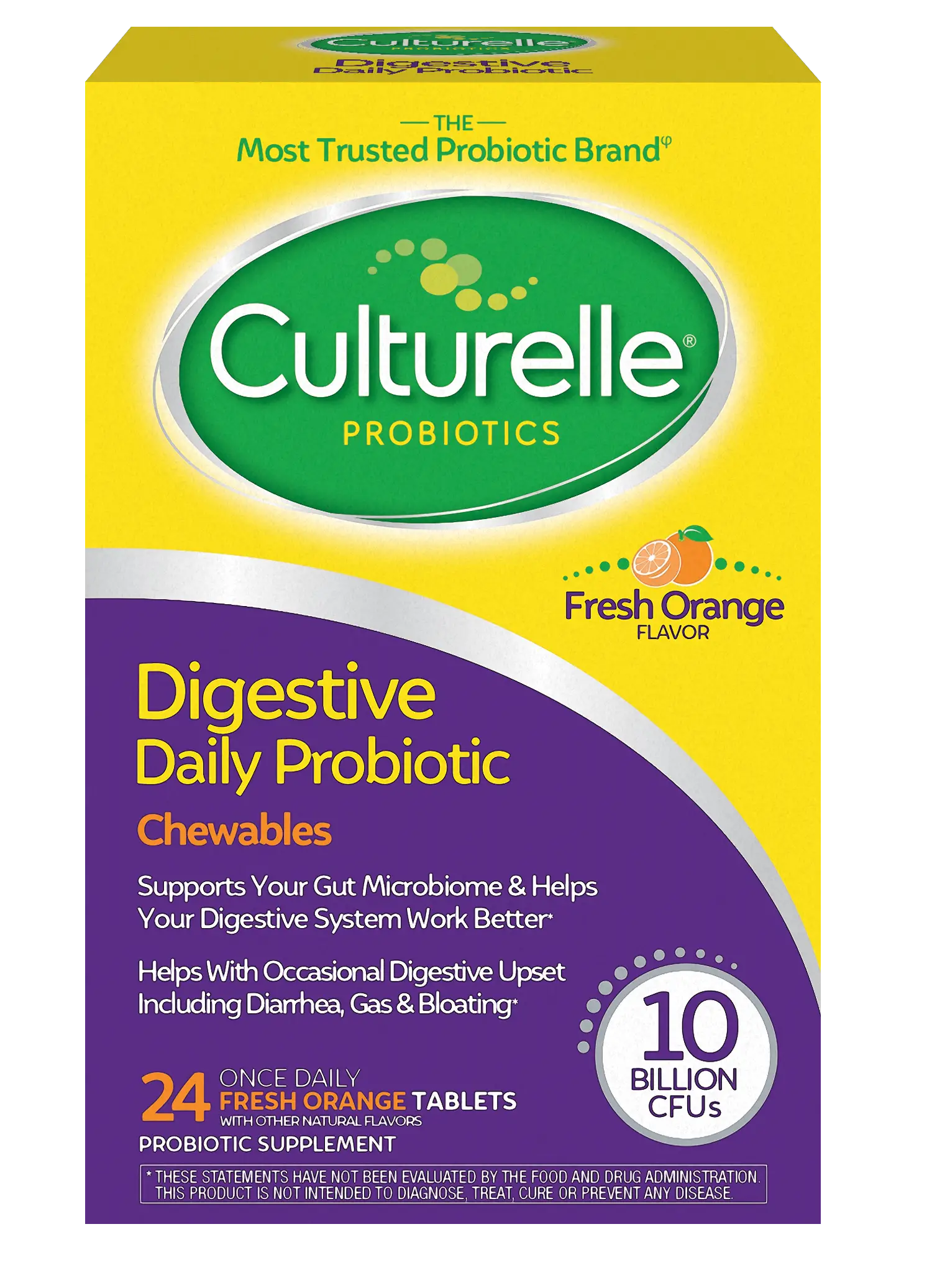 Culturelle Probiotics Chews for Adults, Orange Flavor, 24 ...