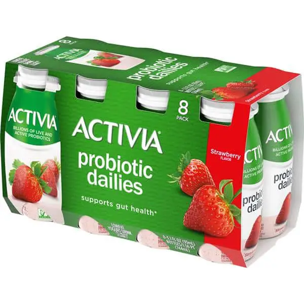 Dannon Activia Probiotic Dailies Drink, Strawberry 8Pk