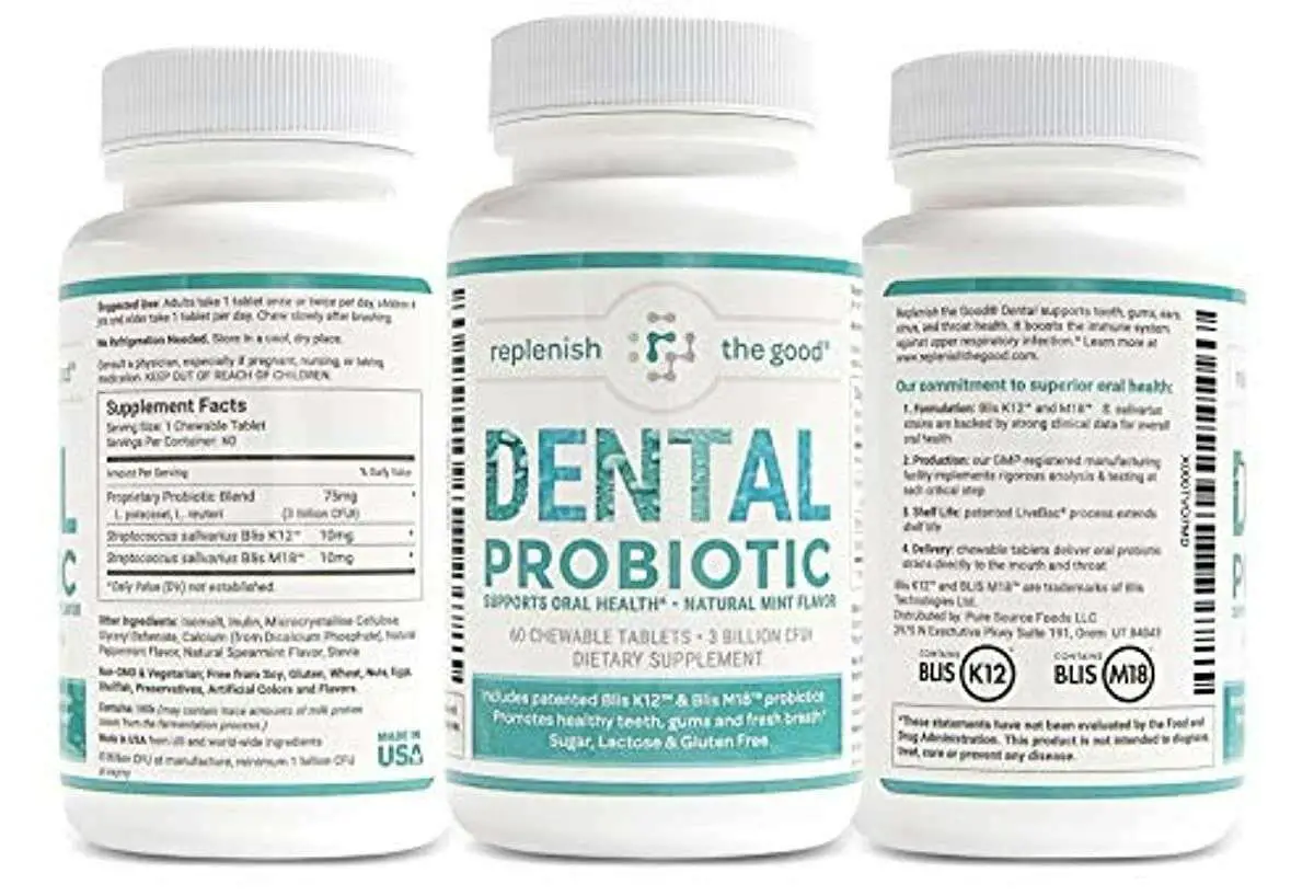 dental oral probiotics for Bad Breath Tooth Decay Strep ...