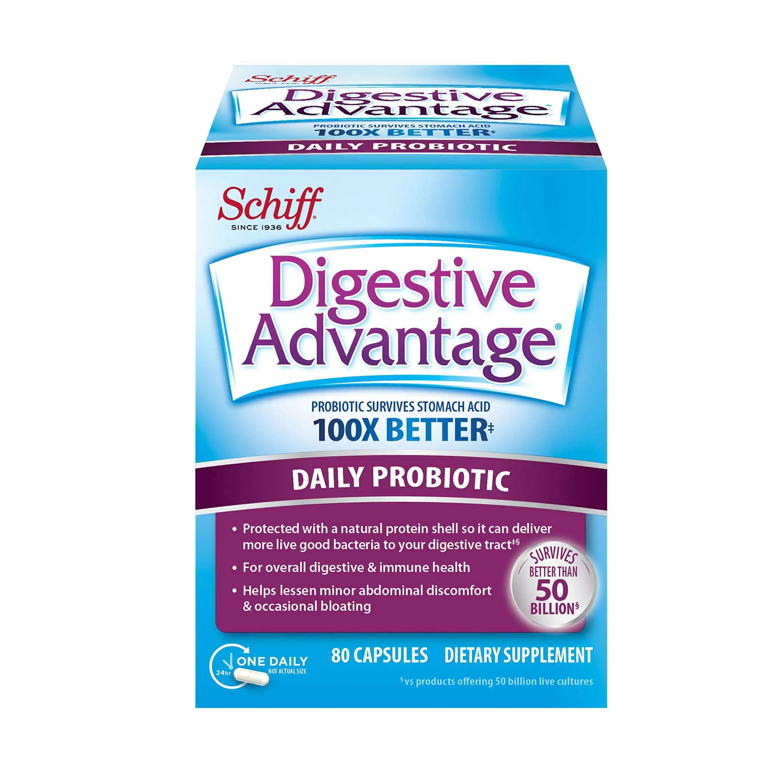 Digestive Advantage Daily Probiotic Capsules in 2020 ...