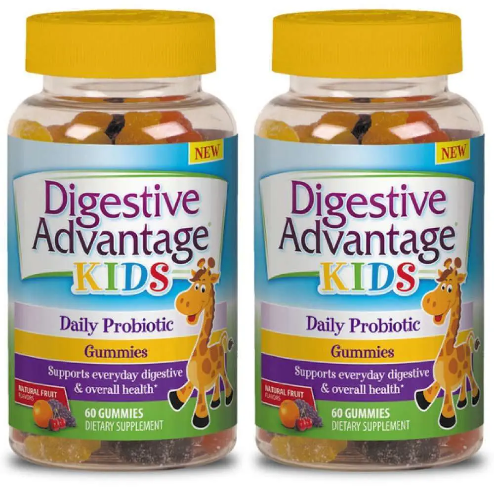 Digestive Advantage Kids Daily Probiotic Gummies, 60 Count ...