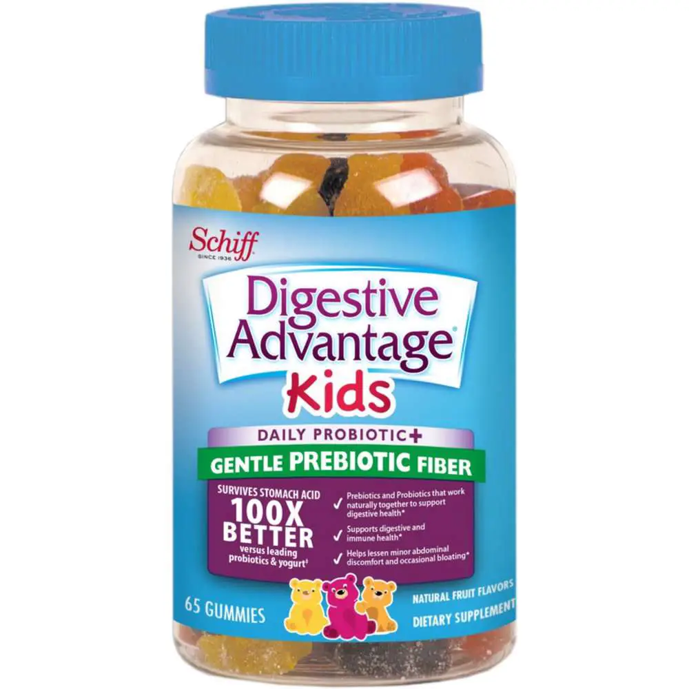 Digestive Advantage KIDS Prebiotic Fiber Plus Probiotic Gummies 6 65 ...