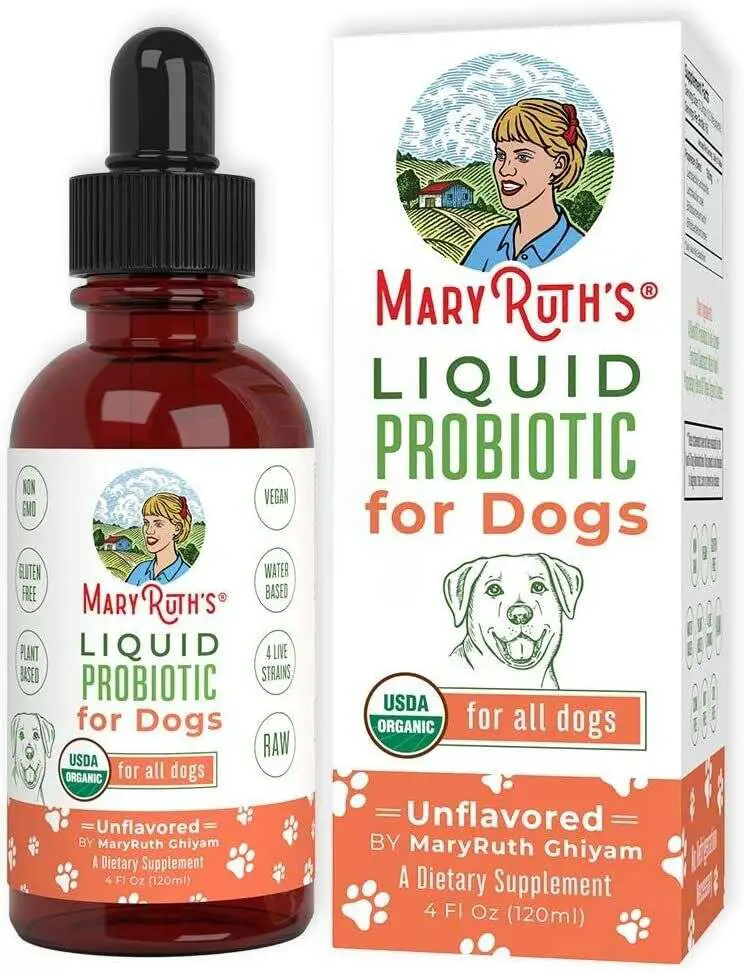 (DOG) USDA Organic Liquid Probiotic for DOGS by MaryRuth Organics Pet ...