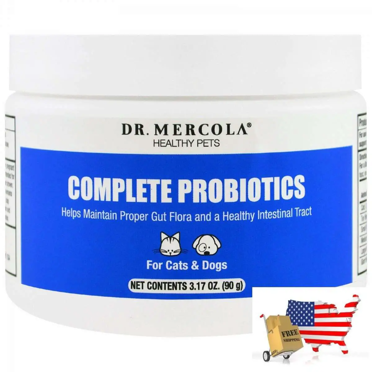 Dr. Mercola, Complete Probiotics, For Cats &  Dogs, 3.17 oz (90 g ...