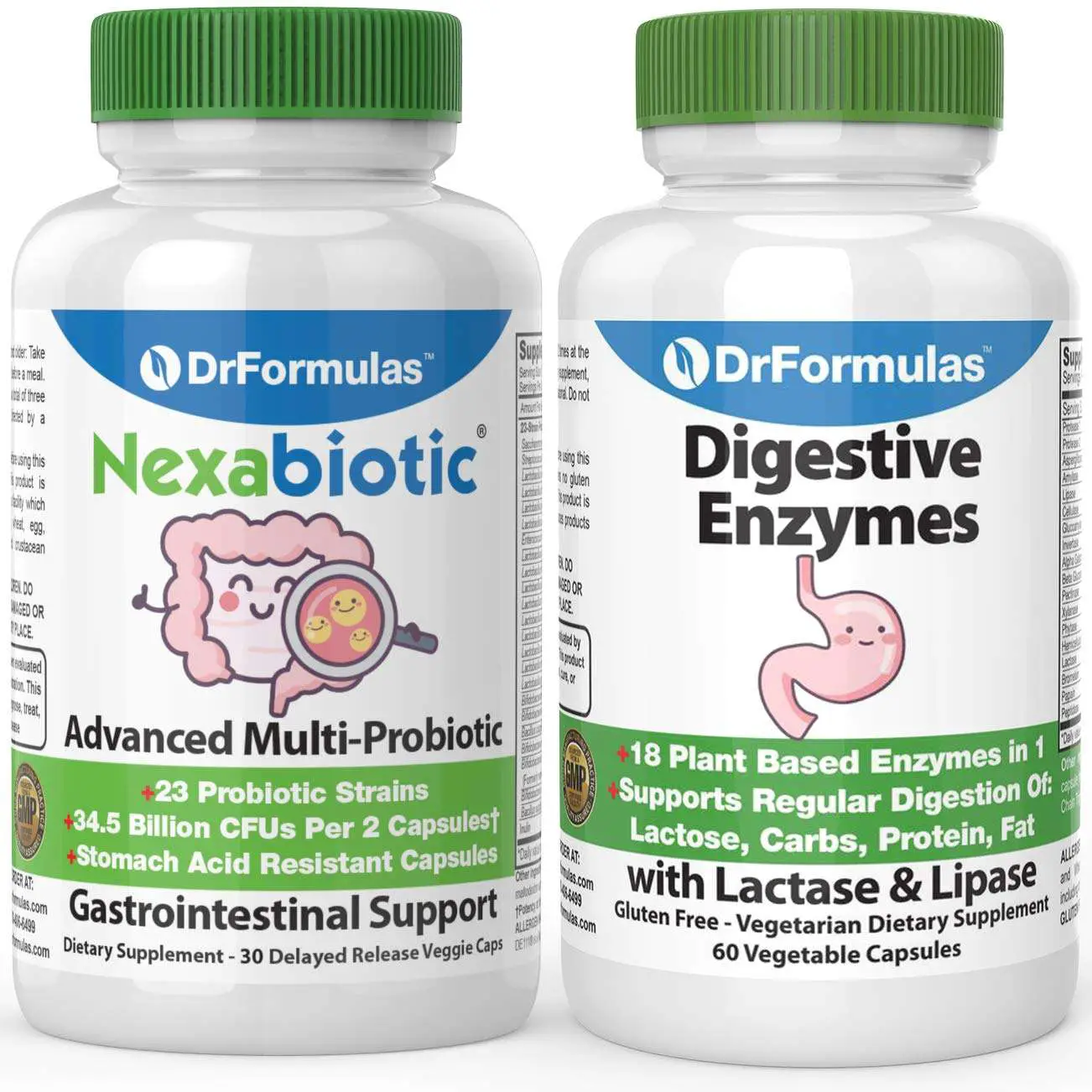 DrFormulas Digestive Enzymes with 18 Probiotics