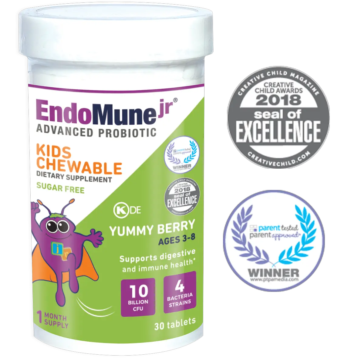EndoMune Junior Advanced Chewable Probiotic