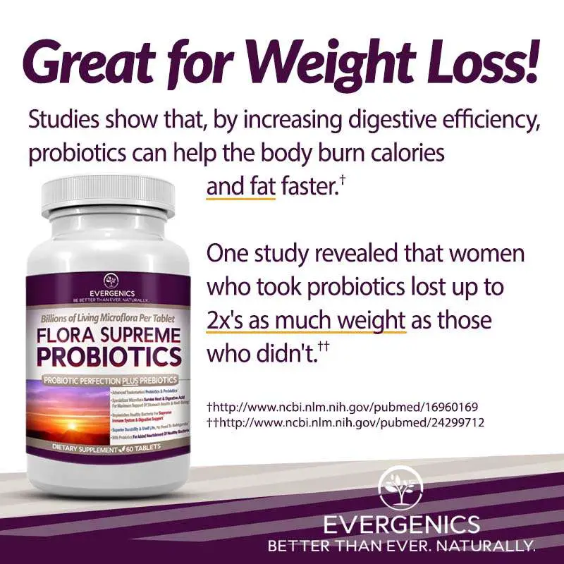 Evergenics Flora Supreme Probiotics (Great for Weight Loss ...