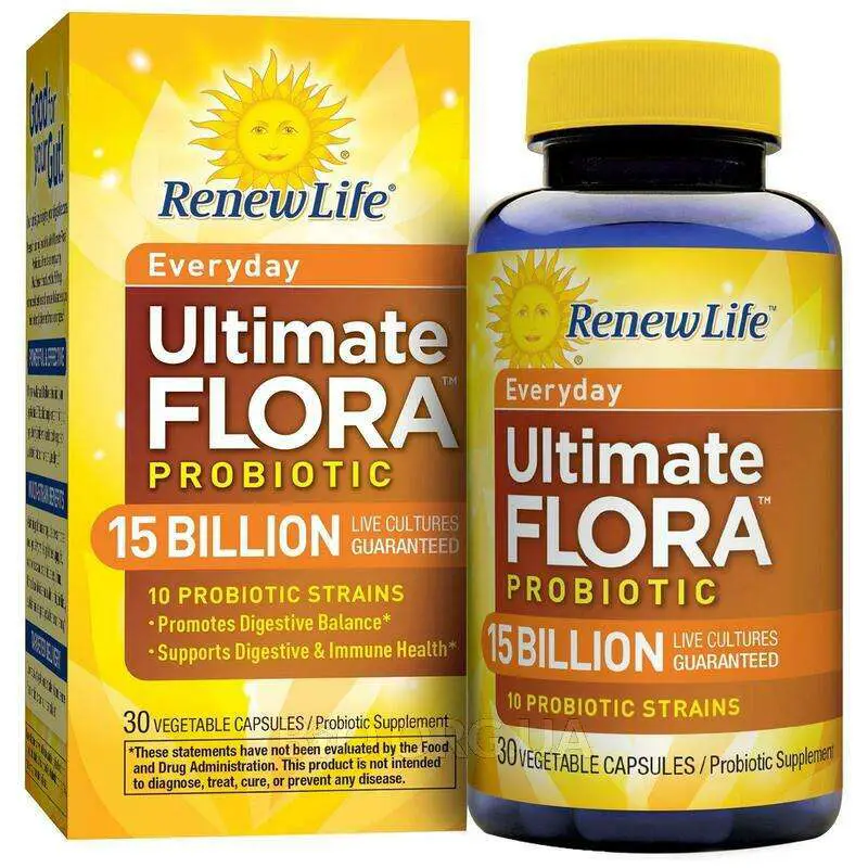 Everyday Ultimate Flora Probiotic 15 Billion Live Cu ...