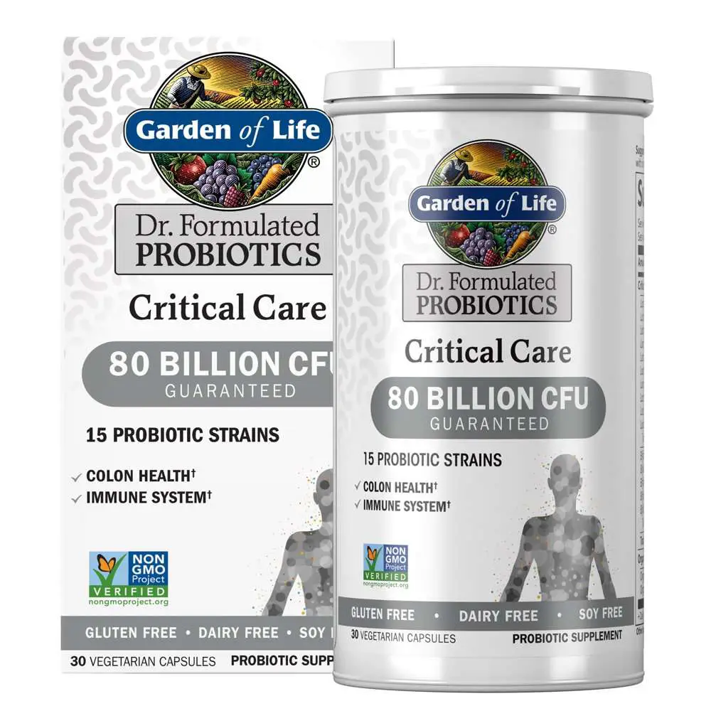 Garden of Life Dr. Formulated Critical Care Probiotics, 80 ...