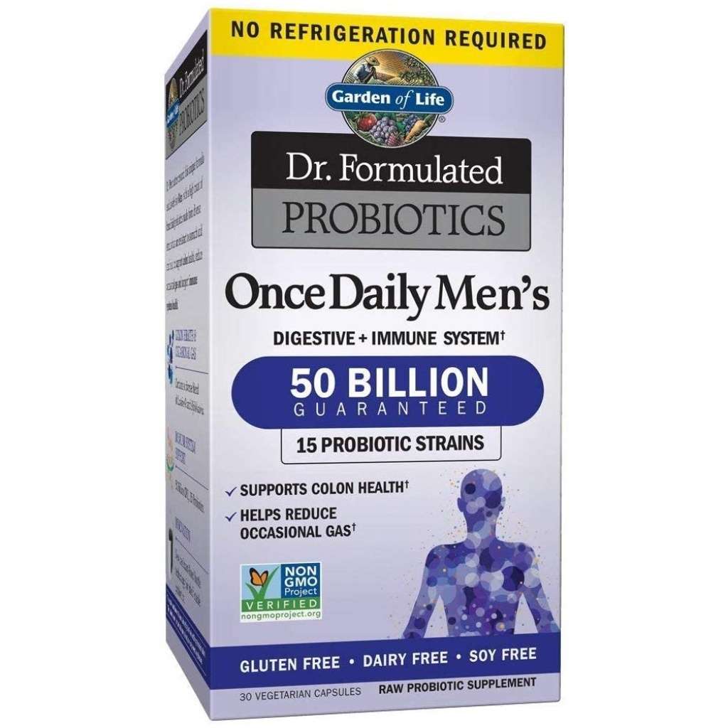 Garden of Life Dr. Formulated Probiotics for Men, Once Daily Mens ...