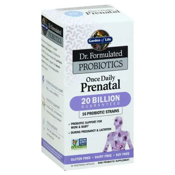Garden of Life Dr Formulated Probiotics Once Daily Prenatal 30 ...