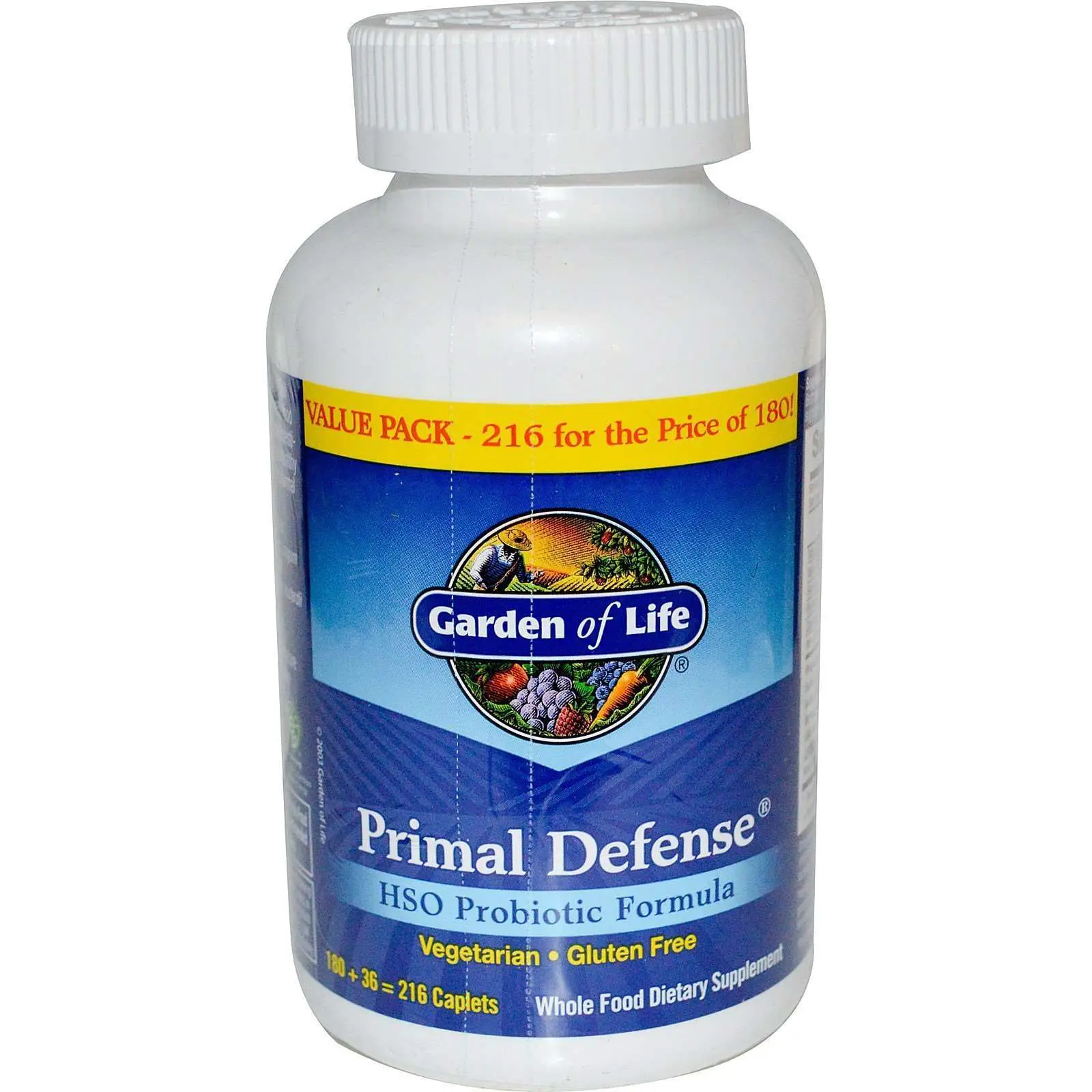 Garden of Life, Primal Defense, HSO Probiotic Formula, 216 ...