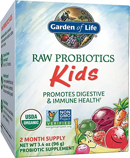 Garden of Life Raw Organic Probiotic Kids (96g Vegetarian Powder), 1 ...