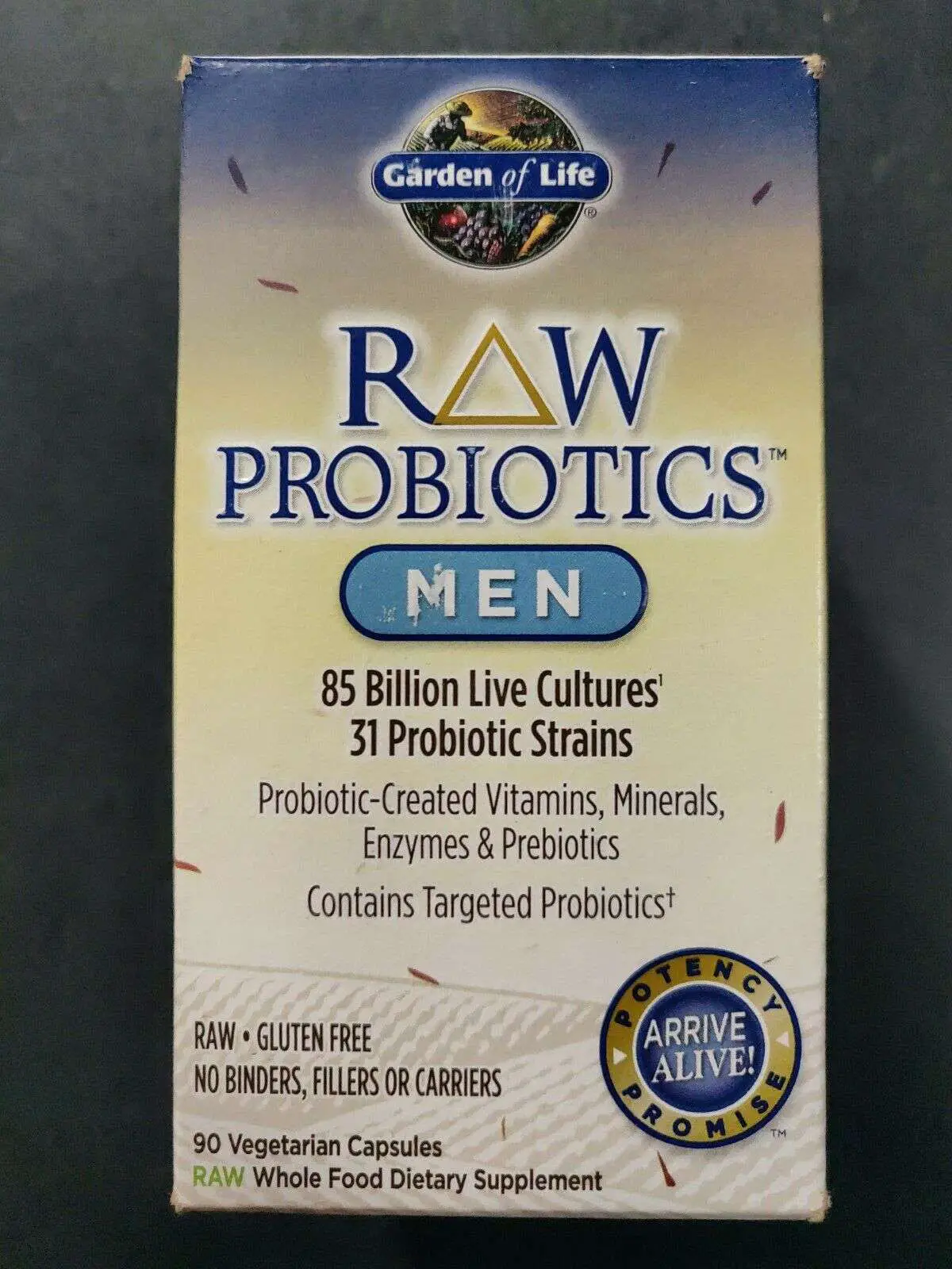 Garden Of Life Raw Probiotics Men 80 Billion Live Cultures ...