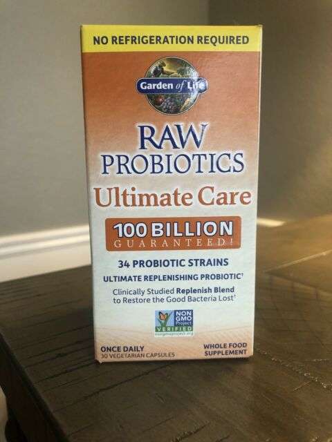 Garden of Life Raw Probiotics Ultimate Care 100 Billion 30 ...